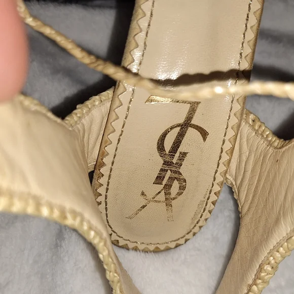 Vintage YSL Raffia Heels - Picture 7 of 12